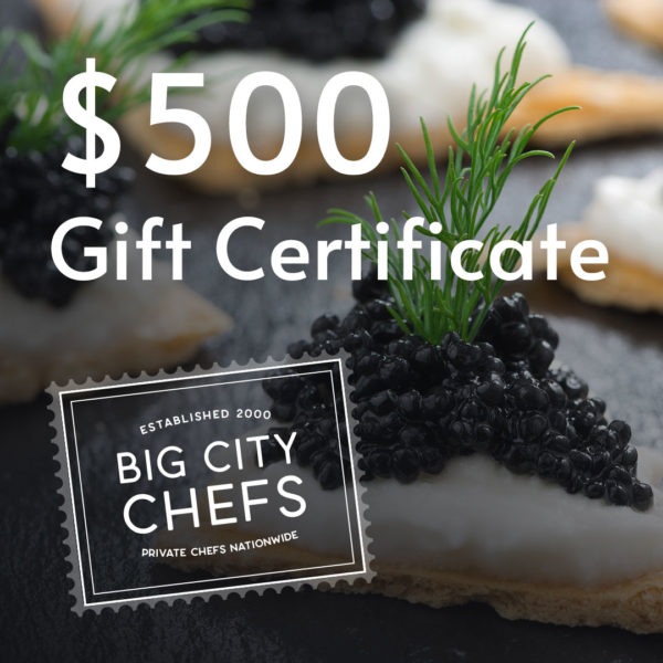 Shop Big City Chefs: $500 Gift Certificate