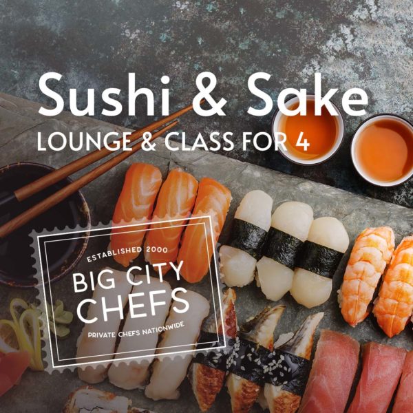 Shop Big City Chefs: Sushi and Sake Lounge and Class for 4